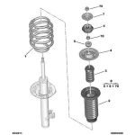 بوش (بلبرینگ) توپی كمك فنرجلو پژو 2008 
