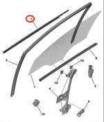 زه بیرونی درب جلو چپ پژو 2008 آبگیر شیشه جلو پژو 2008